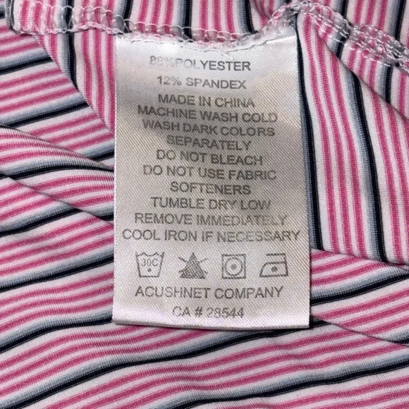 Men's Striped FootJoy Stretch Fabric Polo‎ Large. No Logos - Picture 3 of 7